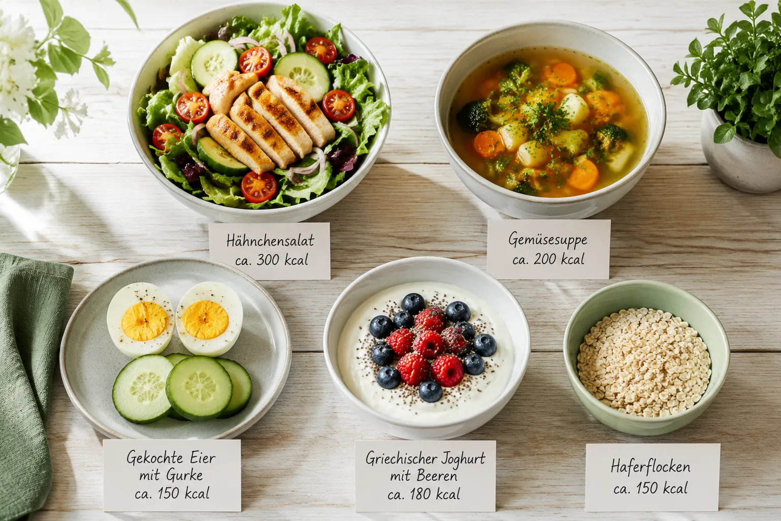 Was kann ich bei 1000 kcal am Tag essen? Die besten Lebensmittel