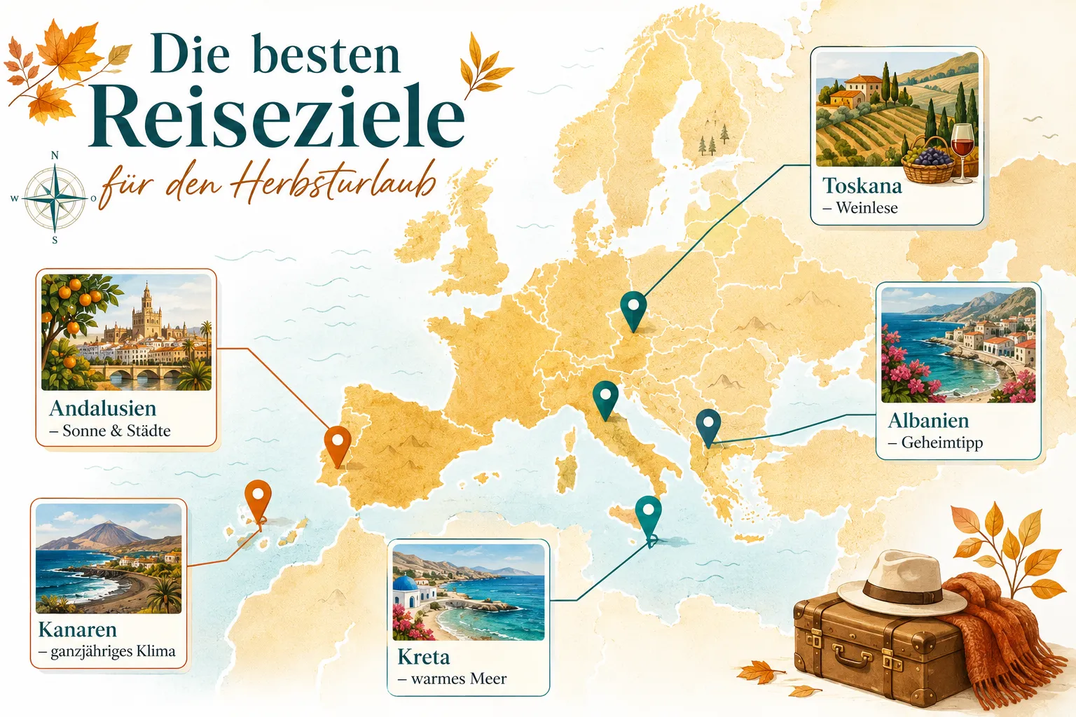 Die besten Reiseziele für den Herbsturlaub 1 Was macht den Herbsturlaub so besonders?