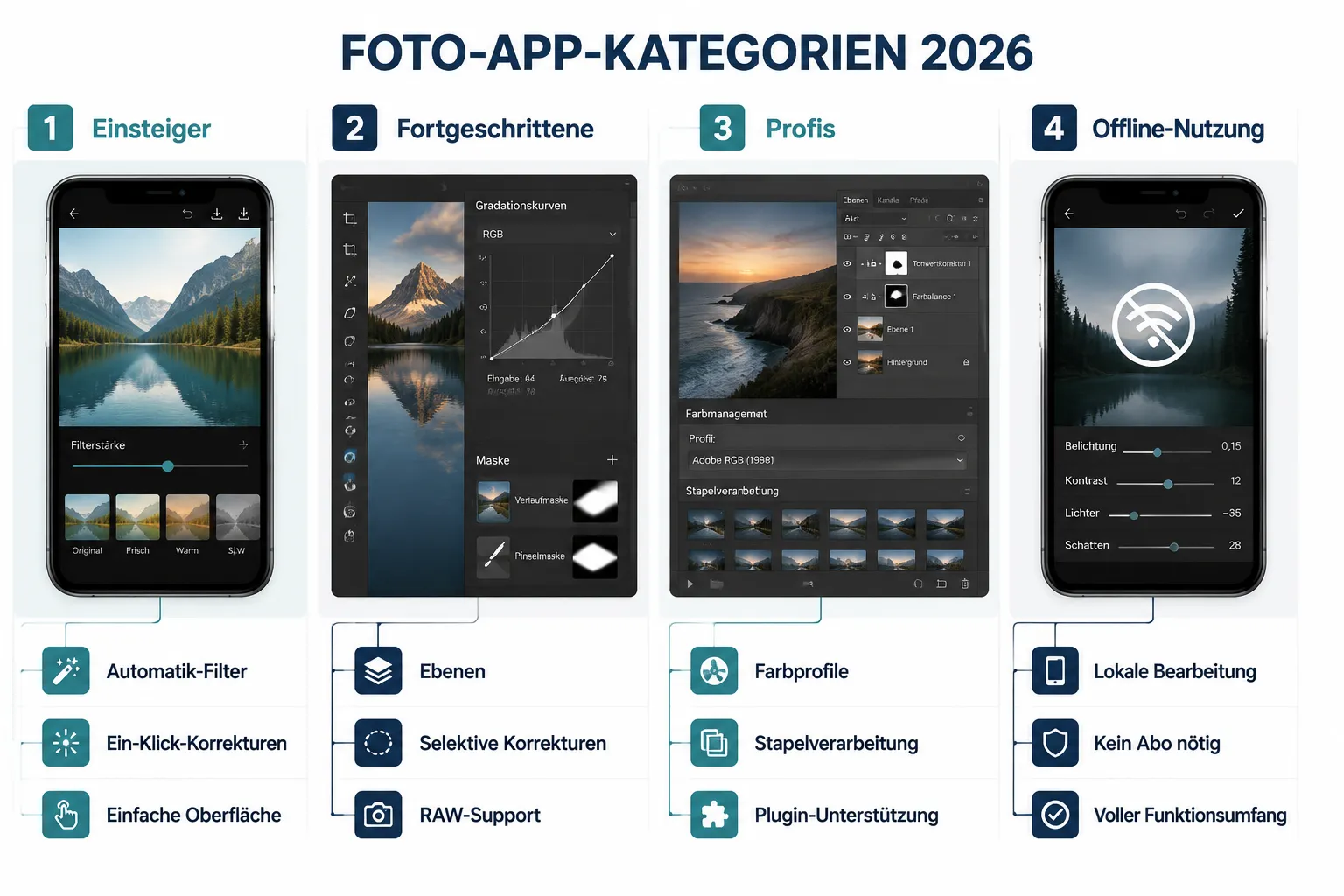 Die besten Foto-Apps 2026 im Vergleich 1 Was macht eine Foto-App 2026 wirklich gut?