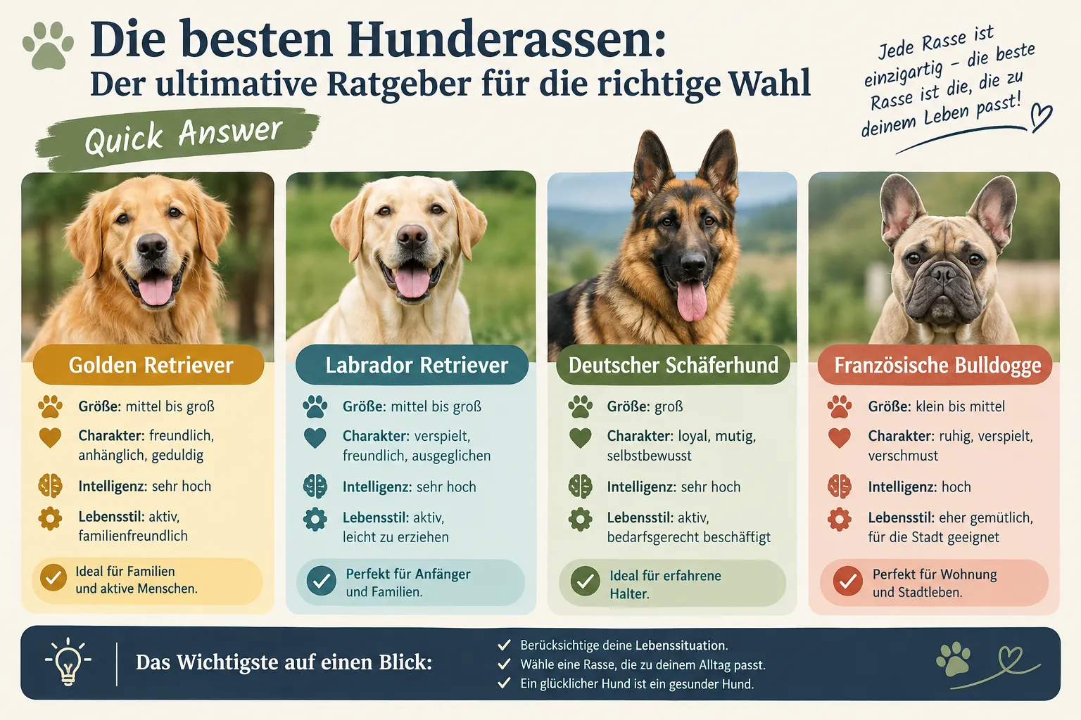 Was macht eine Hunderasse zu einer der besten Hunderassen?
