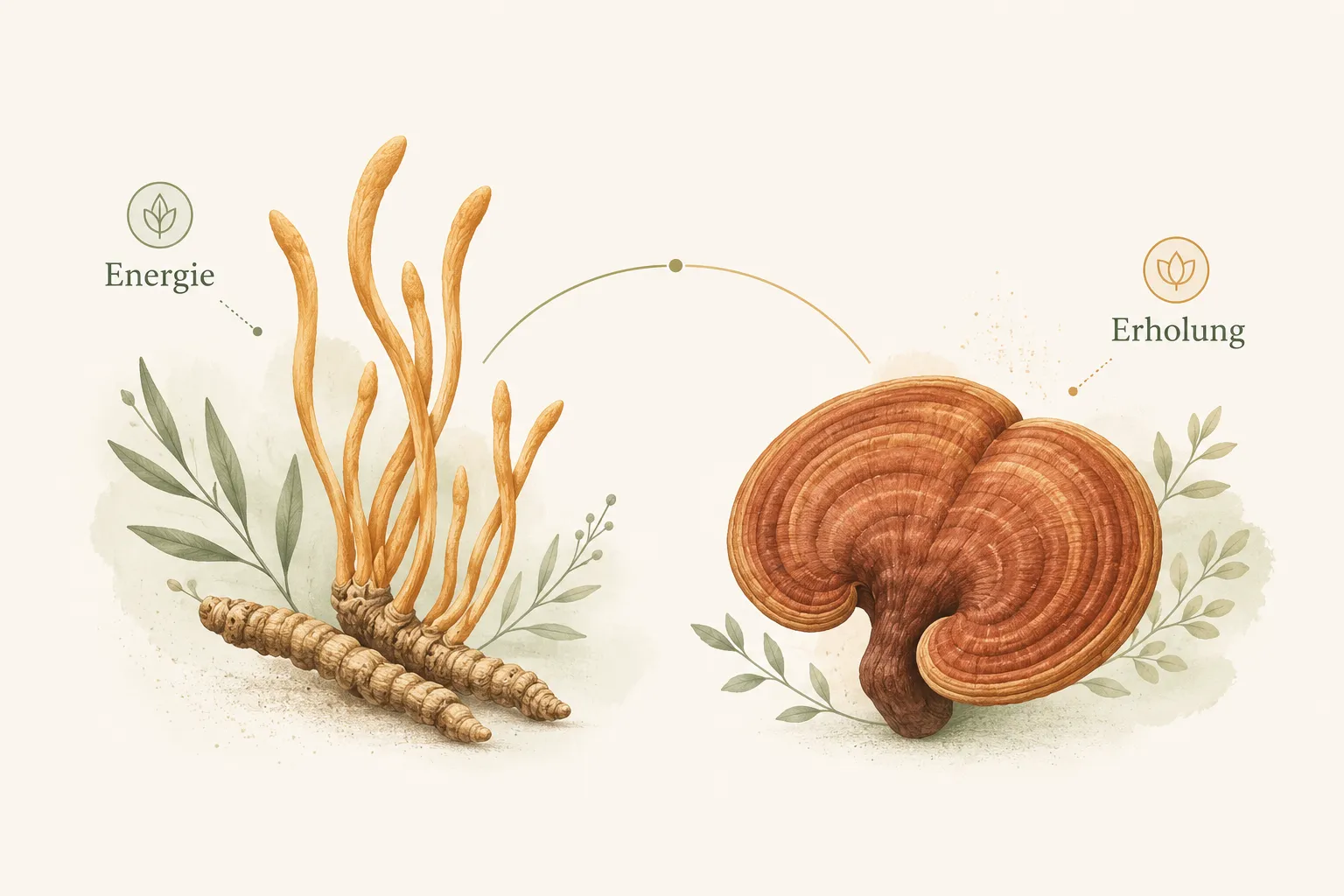 Was sind Cordyceps und Reishi?