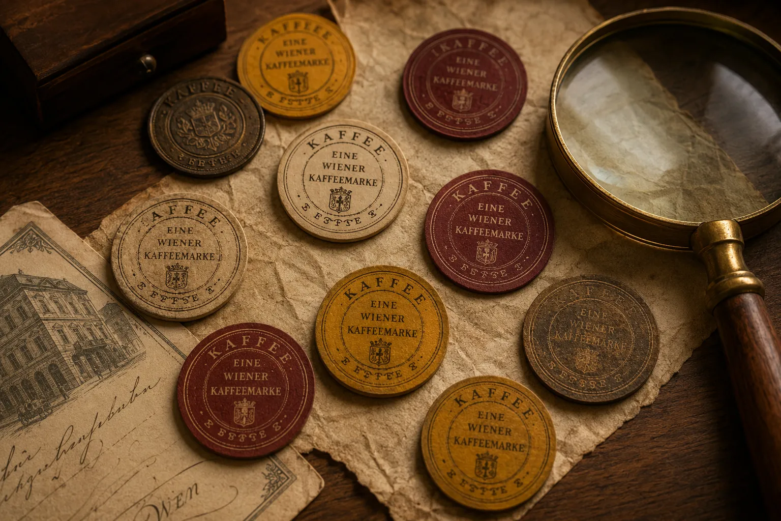 Was sind Wiener Kaffeemarken?