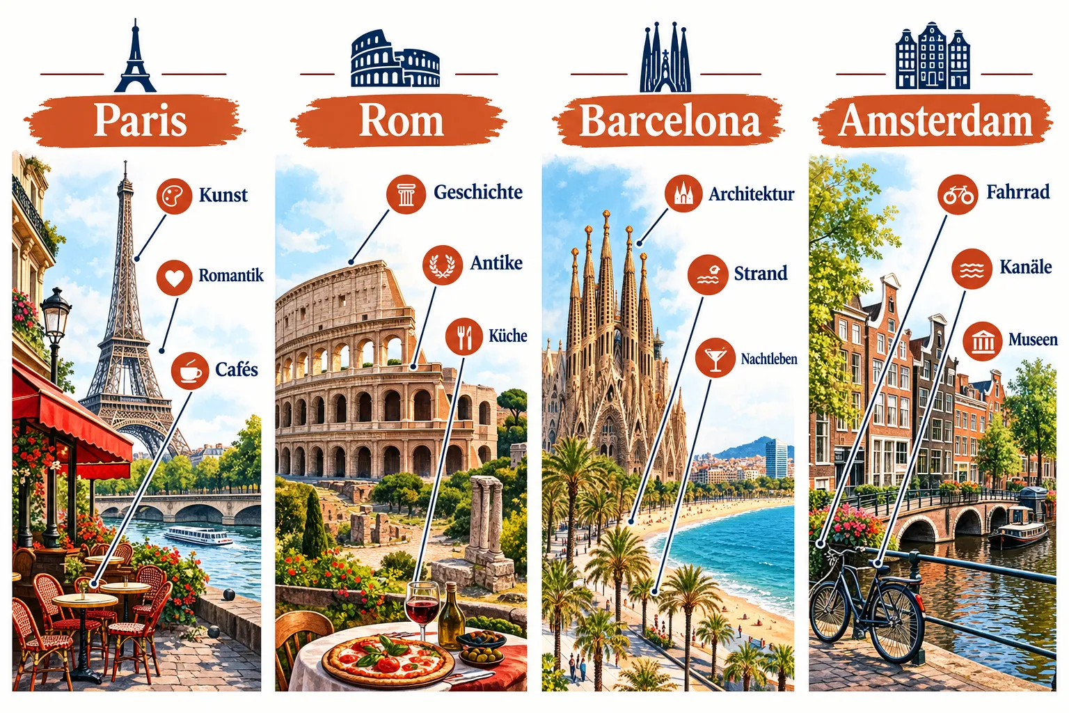 Die besten Reiseziele in Europa 1 Was sind die beliebtesten Reiseziele in Europa?
