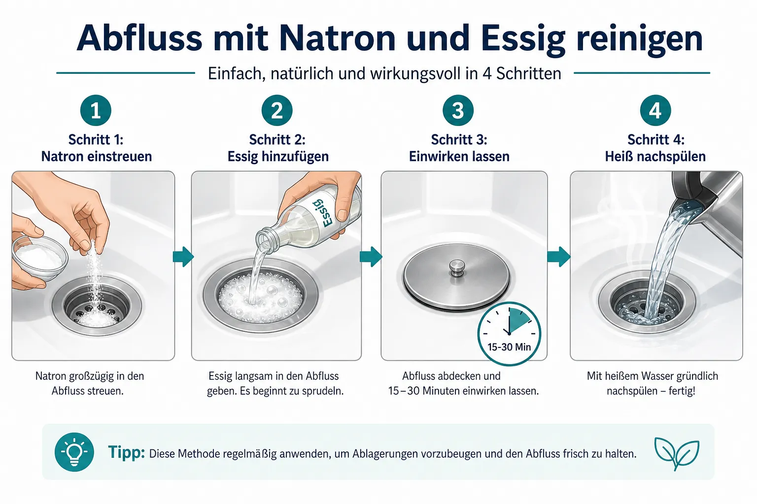 Die besten Hausmittel gegen verstopfte Abflüsse 1 Was sind die besten Hausmittel gegen verstopfte Abflüsse