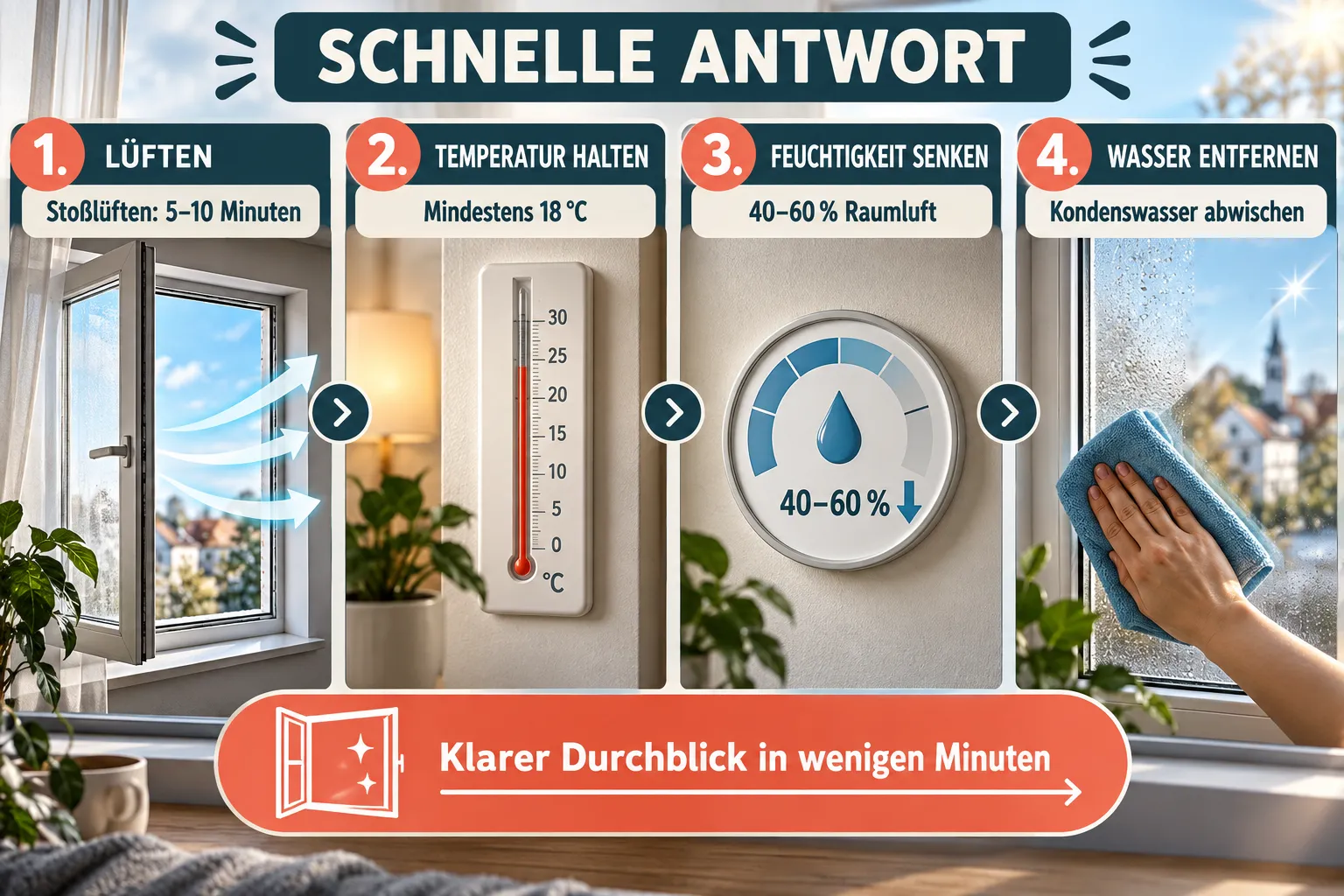 Die besten Tricks gegen beschlagene Fenster 1 Was sind die häufigsten Ursachen für beschlagene Fenster?