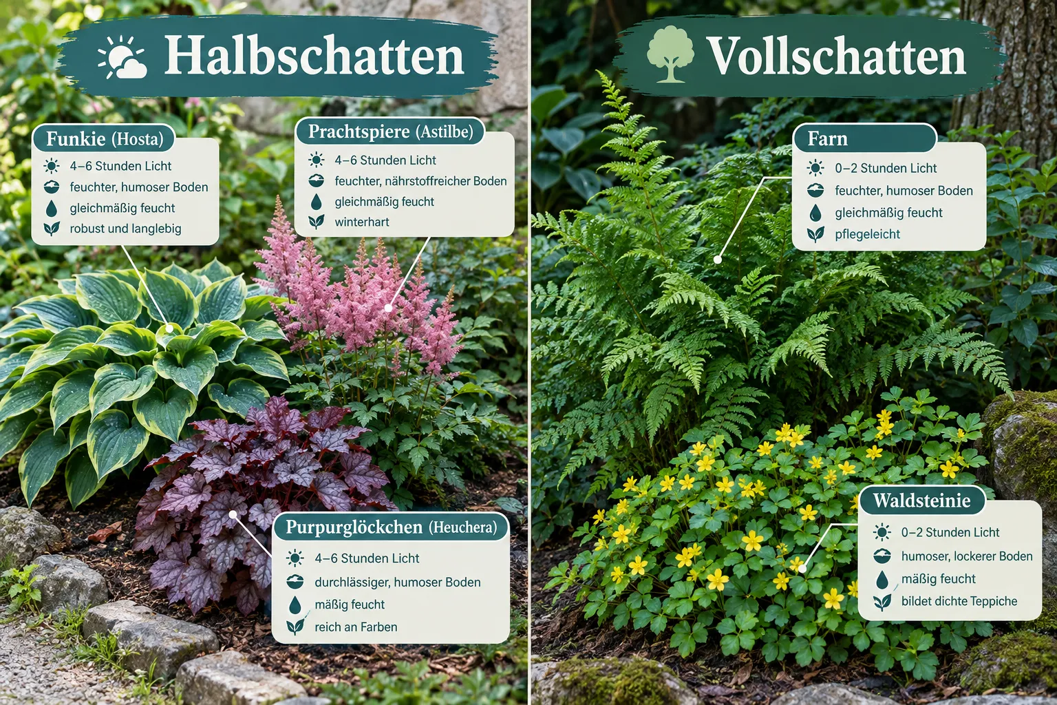 Was sind schattige Standorte genau definiert?