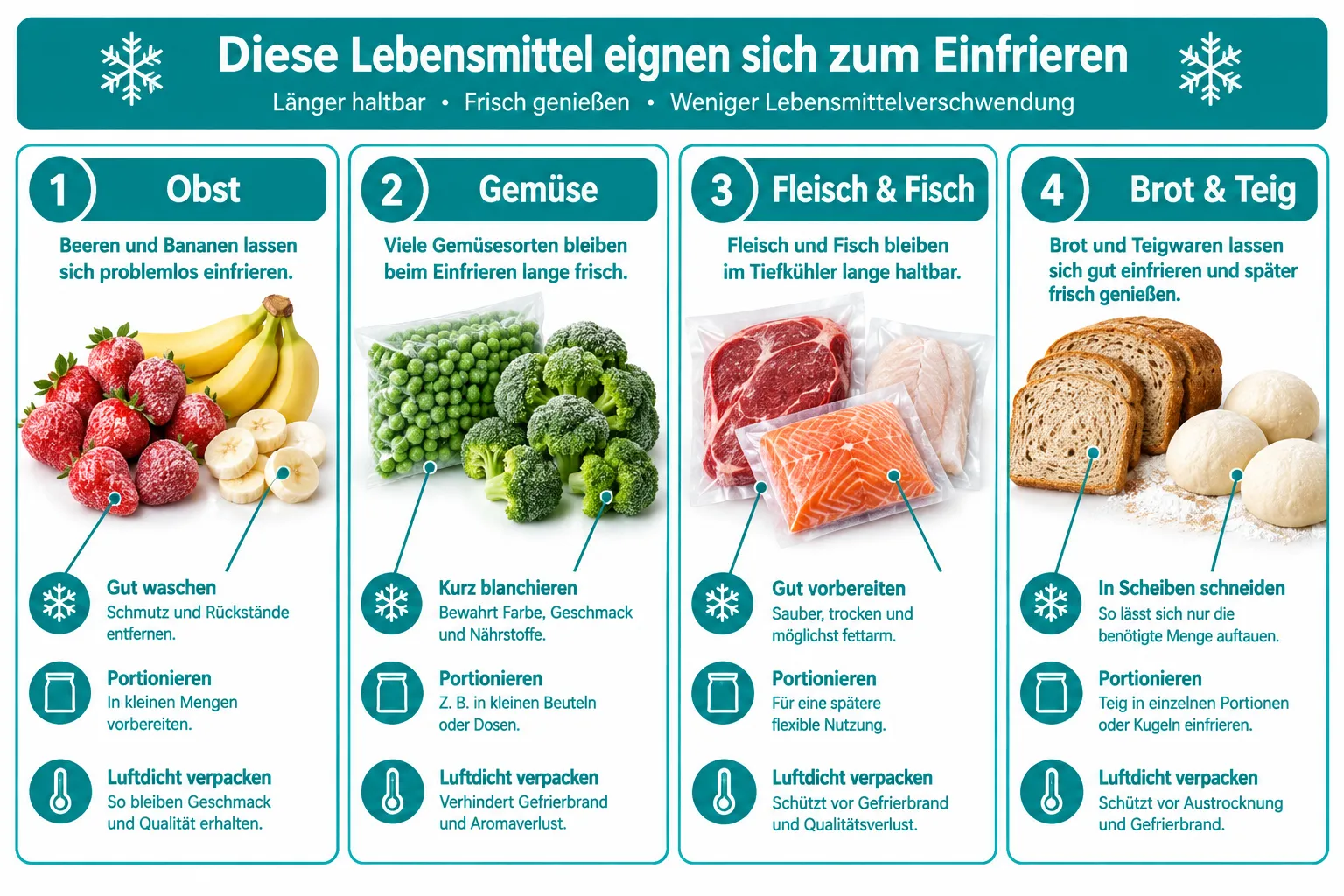 Die besten Lebensmittel zum Einfrieren 1 Welche Lebensmittel kann man am besten einfrieren?