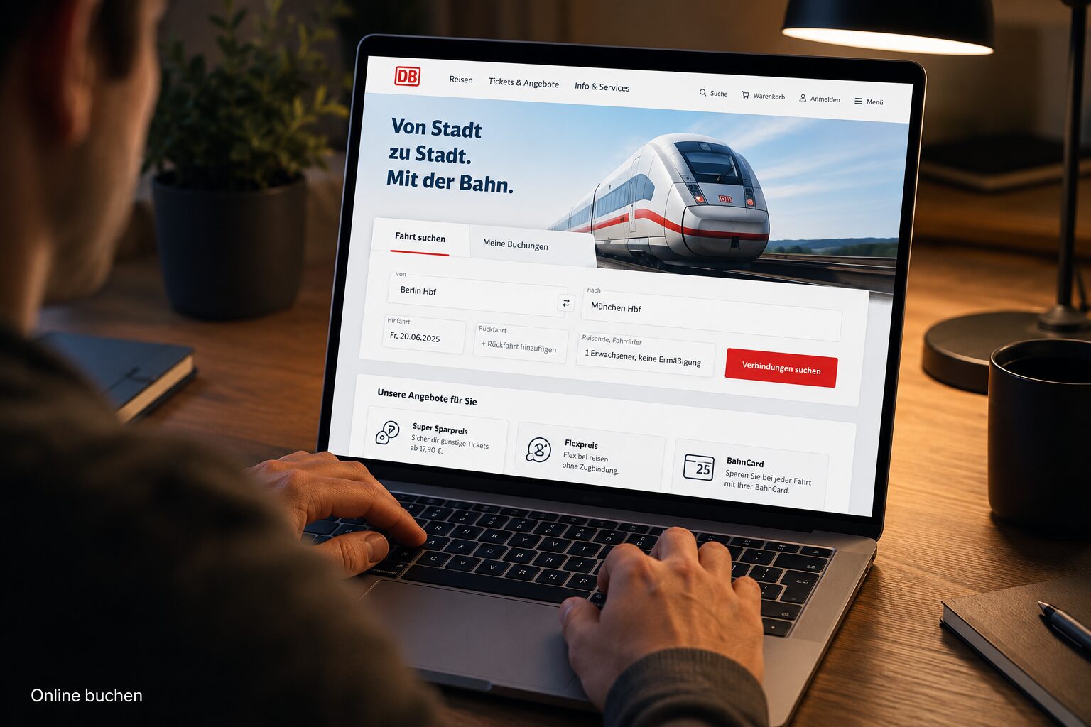 DB Reisemarkt Startseite 1 Wie buche ich ein Zugticket auf der DB Reisemarkt Startseite?