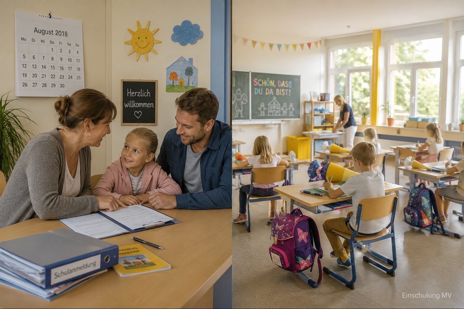 Wie läuft die Anmeldung zur Einschulung 2018 in Mecklenburg-Vorpommern ab?