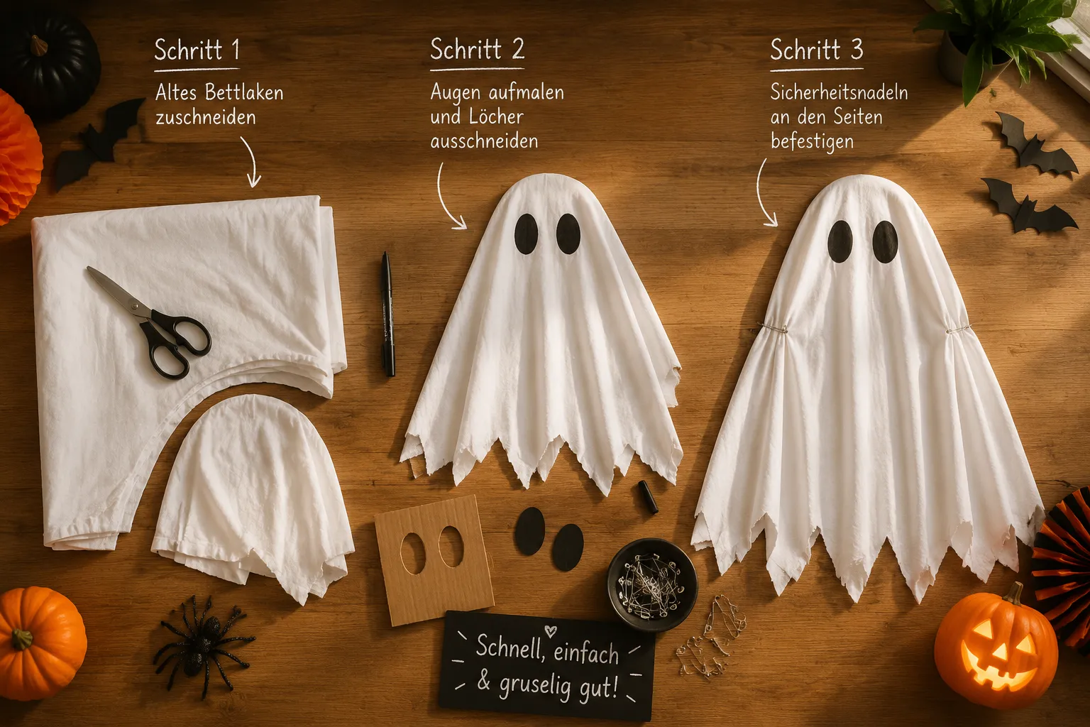 Wie lange dauert es, ein einfaches Halloween-Kostüm zu machen?