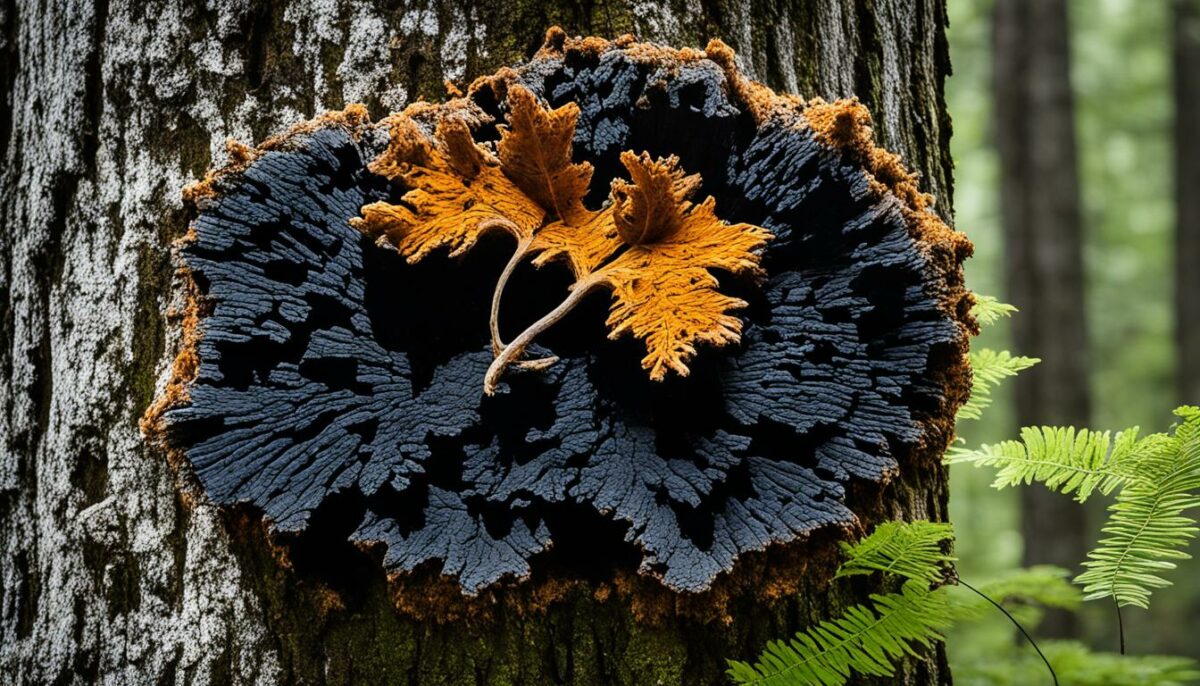 Wildgesammelter Chaga-Pilz