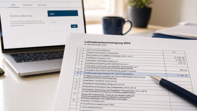 Zeile 20 Lohnsteuerbescheinigung in Steuererklärung eintragen