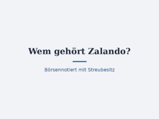 Wem gehört Zalando