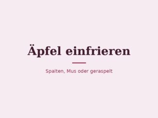 Äpfel einfrieren – Titelbild