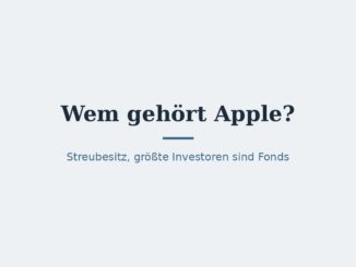 Wem gehört Apple? Eigentümer und Aktionärsstruktur 10