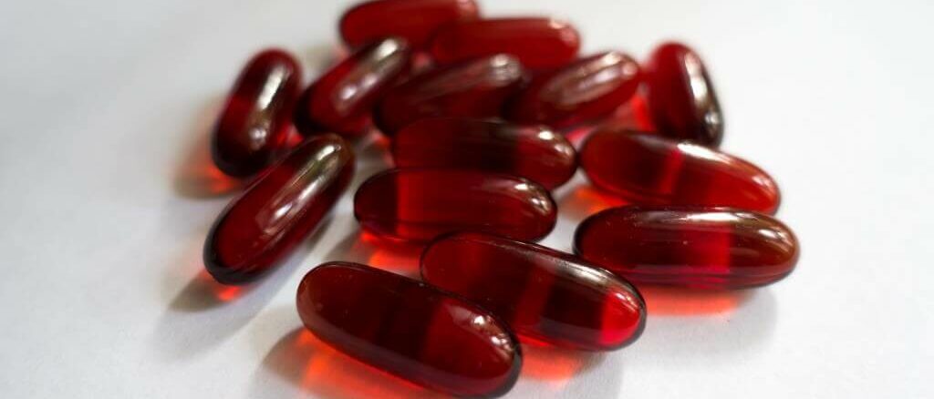 Astaxanthin in Kapselform