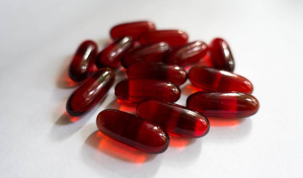 Astaxanthin in Kapselform