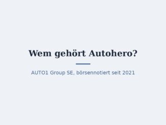 Wem gehört Autohero? Eigentümer AUTO1 Group 5