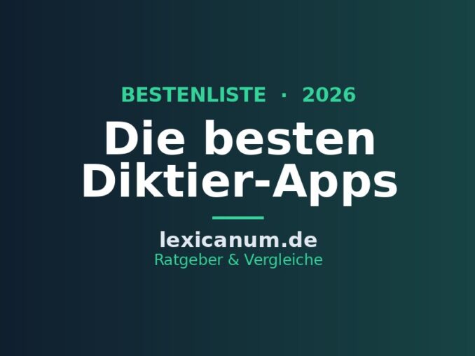 Die besten Diktier-Apps 2026 im Vergleich