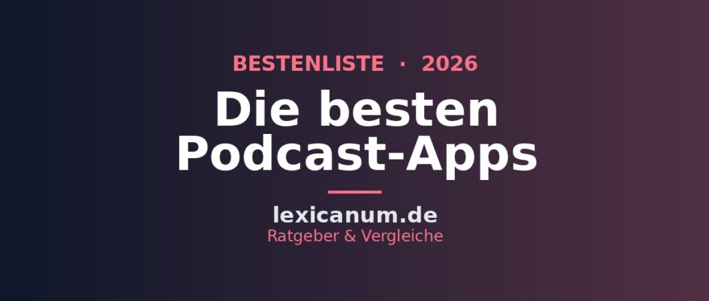 Die besten Podcast-Apps 2026 im Vergleich