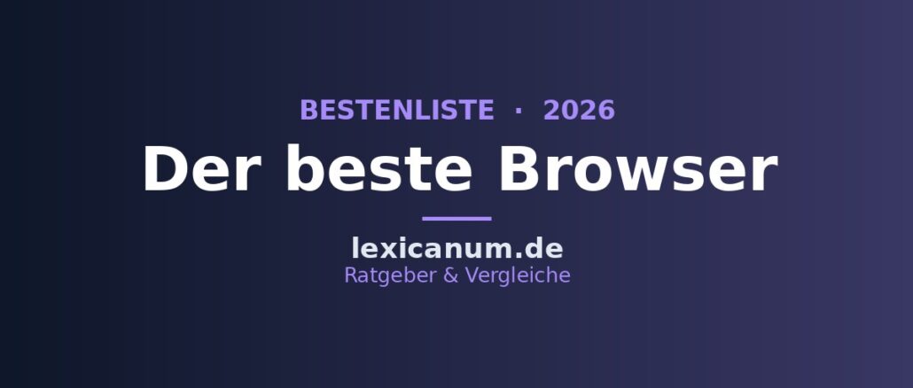 Der beste Browser 2026: Die Top-Browser im Vergleich