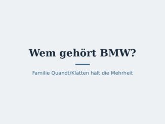 Wem gehört BMW? Eigentümer und Konzernstruktur 9