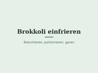 Brokkoli einfrieren – Titelbild