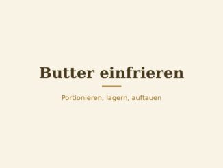 Butter einfrieren – Titelbild