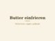 Butter einfrieren – Titelbild