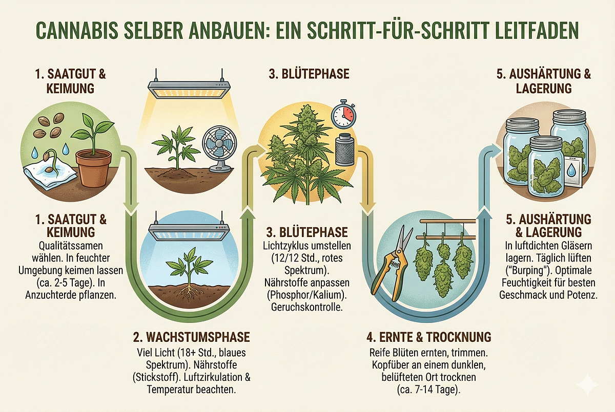 Cannabis selber anbauen: Was müssen Anfänger beachten? 1