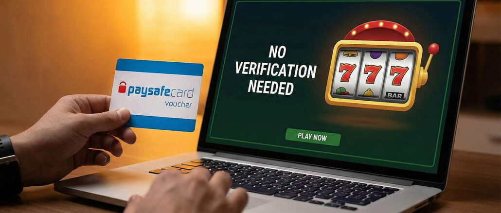 Online Casino ohne Verifizierung mit Paysafecard – Schnell, sicher und anonym