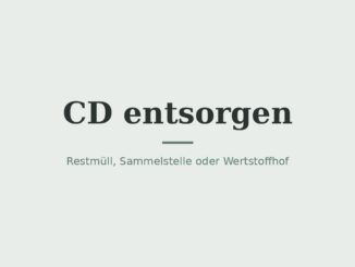CD entsorgen: Restmüll, Wertstofftonne oder Wertstoffhof? 4
