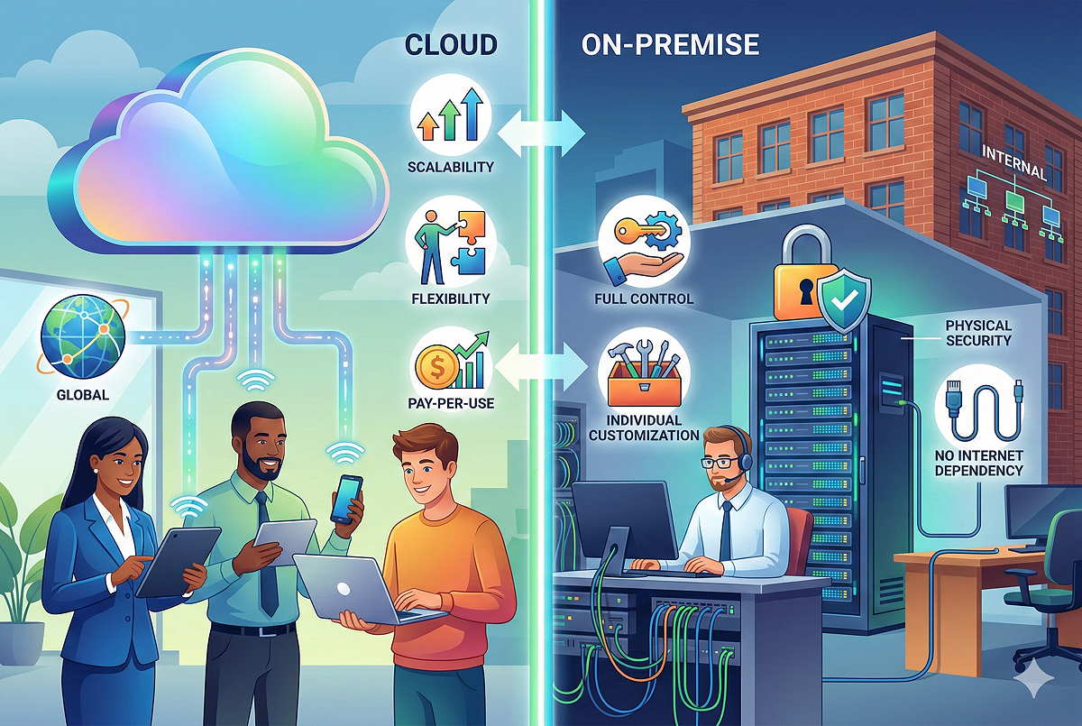 B2B-Cloud vs. On-Premise: Entscheidungskriterien für Unternehmen 2