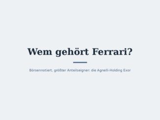 Wem gehört Ferrari? Eigentümer und Konzernstruktur 4