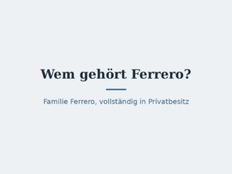 Wem gehört Ferrero? Eigentümer und Markenportfolio 2