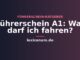 Führerschein A1: Was darf ich fahren?