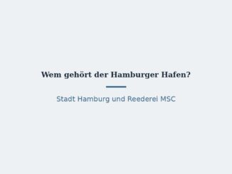 Wem gehört der Hamburger Hafen? Stadt und MSC 7
