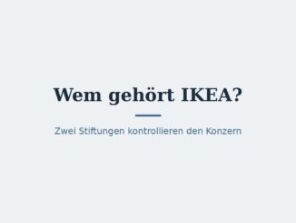 Wem gehört IKEA? Stiftungen und Eigentümerstruktur 2