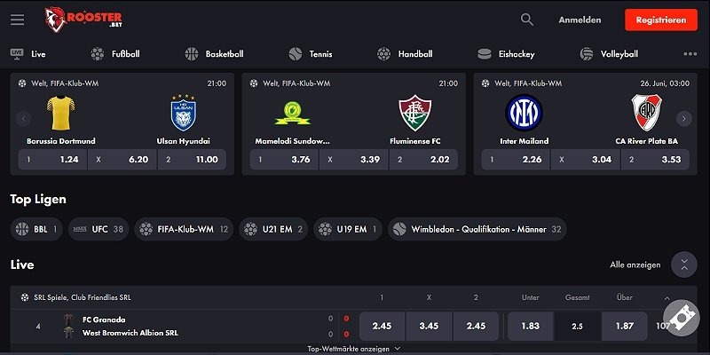 Rooster.bet — Bester eSport Wettanbieter insgesamt