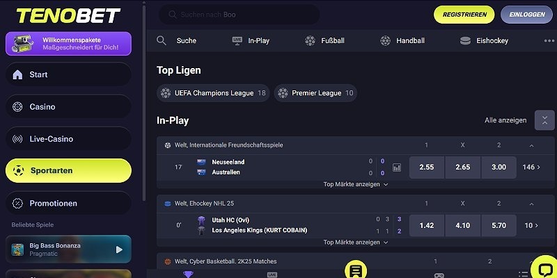 Tenobet — Insgesamt der beste Wettanbieter mit schneller Auszahlung