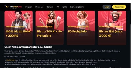 Casino Boomerang Bonusangebote und Online Slots in Österreich 1 Casino Boomerang Bonusangebote und Online Slots in Österreich 1