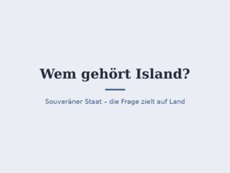 Wem gehört Island? Souveräner Staat und Landbesitz 2