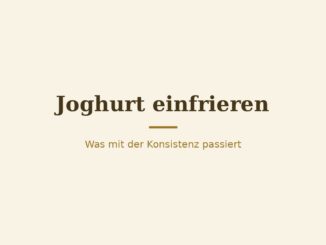 Joghurt einfrieren – Titelbild