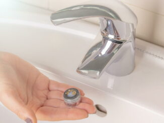 Kalkablagerungen im Badezimmer