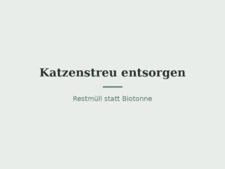 Katzenstreu entsorgen: Restmüll statt Biotonne 4