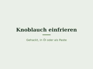 Knoblauch einfrieren – Titelbild