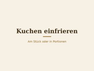 Kuchen einfrieren – Titelbild