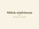 Milch einfrieren – Titelbild