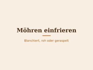 Möhren einfrieren – Titelbild