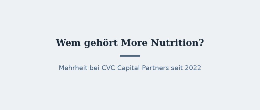 Wem gehört More Nutrition? Eigentümer und Konzernstruktur 1